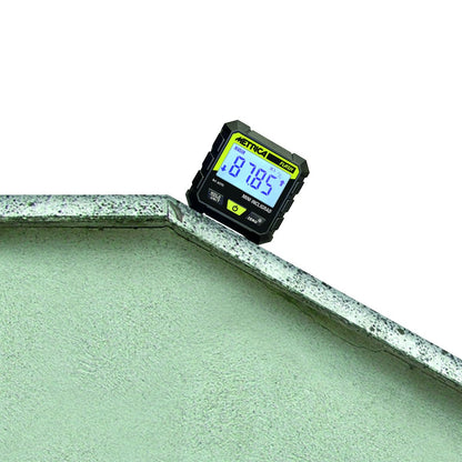 Metrica Mini Incligrad 60295 Inclinometro Digitale, Display LCD Retroilluminato, Magnetico 4 Lati, Precisione ±0,2°, Batteria Ricaricabile USB-C