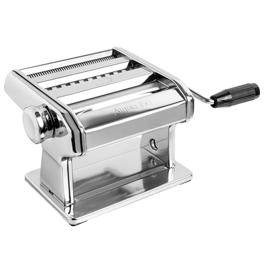 Marcato Macchina per la Pasta, Pasta Maker, Sfogliatrice per Pasta Fresca, in Acciaio Cromato, per Lasagne, Fettuccine, Tagliolini. Modello: Ampia 150