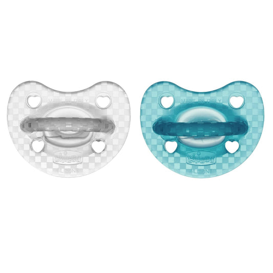 PhysioForma Gommotto Luxe, Silicone Pacifier 16 - 36 Months, Set of Soft and Delicate Rubbers, Support Physiological Breathing and Promote Correct Mouth Development, 2 Pieces, Baby