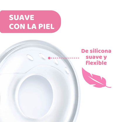 Conchiglie Raccoglilatte, in morbido Silicone, si adattano alla forma del Seno, 2 pz