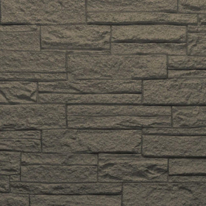DIVINA HOME, Naturale, Pannello Decorativo 3D Effetto Pietra, PU, Moderno, 18 kg, 120 x 60 x 2,5 cm, 8,6 m², Set 12 Pezzi, Grigio Ardesia