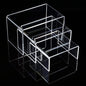 Tris di Alzatine in Plexiglass Trasparente | Espositori a scaletta per Buffet, Dessert, Cupcake ed Allestimenti | Alzate sfalsate per Esposizione Cosmetici, vetrine, tavolo torta