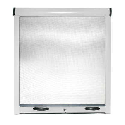 iperbriko Zanzariera a Rullo riducibile per Finestra Verticale Easy UP Bianca 60x150 cm