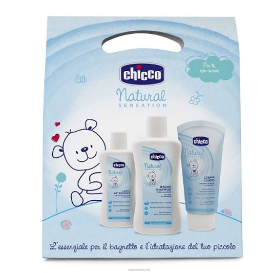 Chicco Natural Sensation - Cofanetto BagnoShampoo + Pasta Lenitiva + Crema Corpo