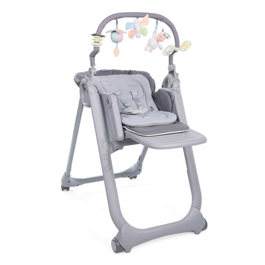Chicco, Polly Magic Relax Seggiolone Pappa per Bambini 0 Mesi - 3 Anni, Grigio, 580.0 X Mm X 900.0 X Mm X 285.0