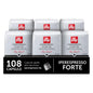 illy, Caffè in Capsule Iperespresso FORTE, 100% Arabica con Intenso Aroma di Pan Tostato e un Retrogusto di Cioccolato Fondente, Gusto Deciso, 6 Confezioni da 18 (108 Capsule Totali)