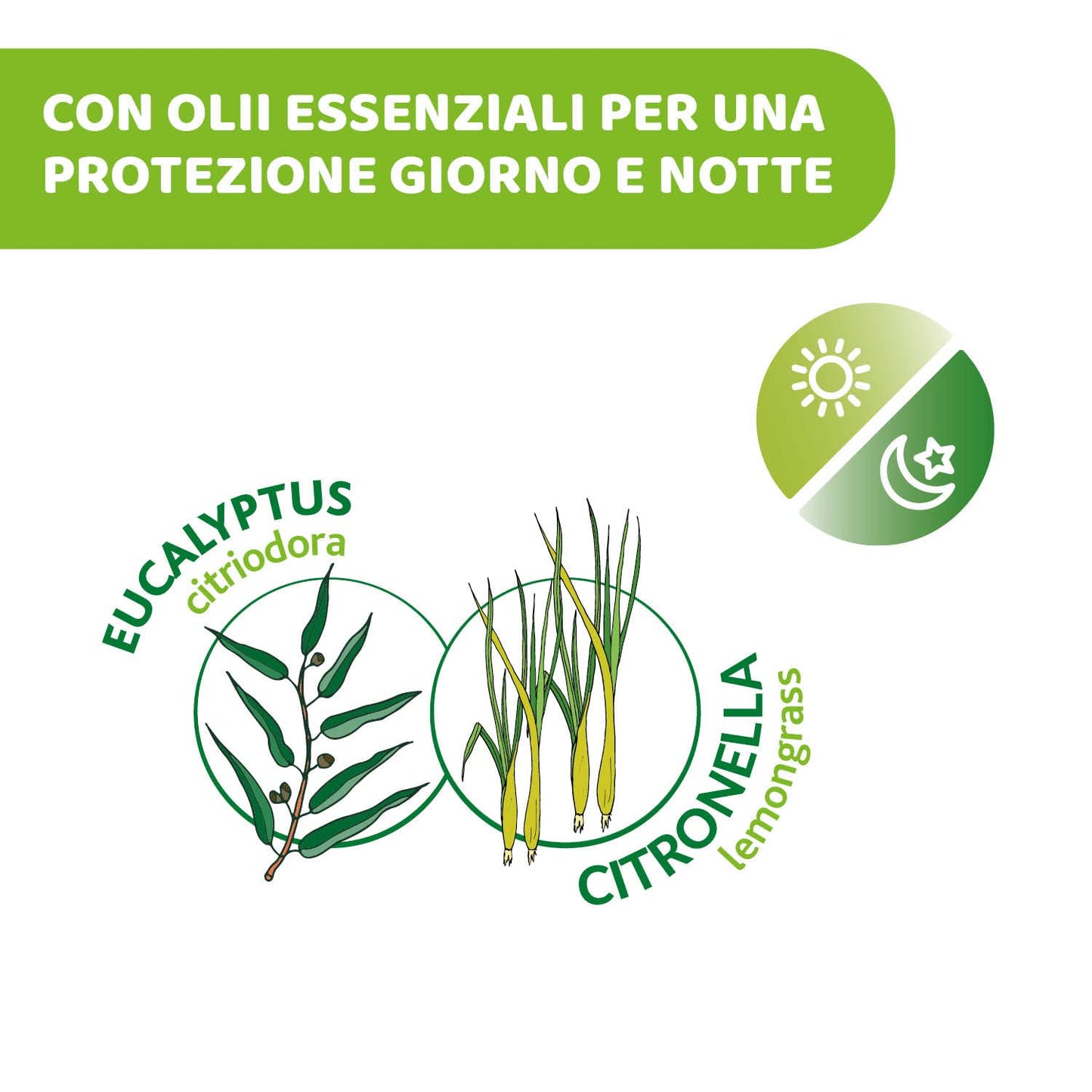 CHICCO NaturalZ Protective Gel, 60 ml, Natural Protection during the Summer Season, With Lemongrass and Eucalyptus, Day and Night Protection