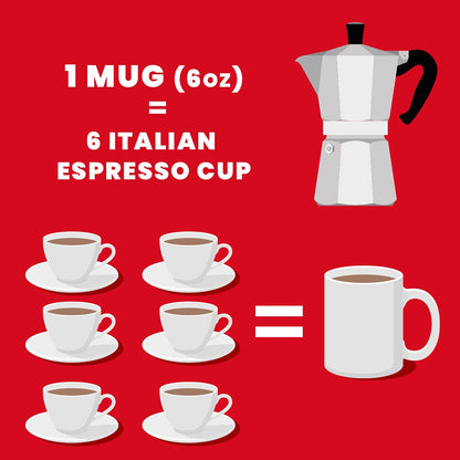 Bialetti Caffettiera 9 Tazze Moka Express Molto Grande in Allumino
