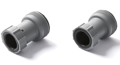 Bestway 58236 Adattatore tubo per piscina fuori terra, Grigio, 2 pezzi