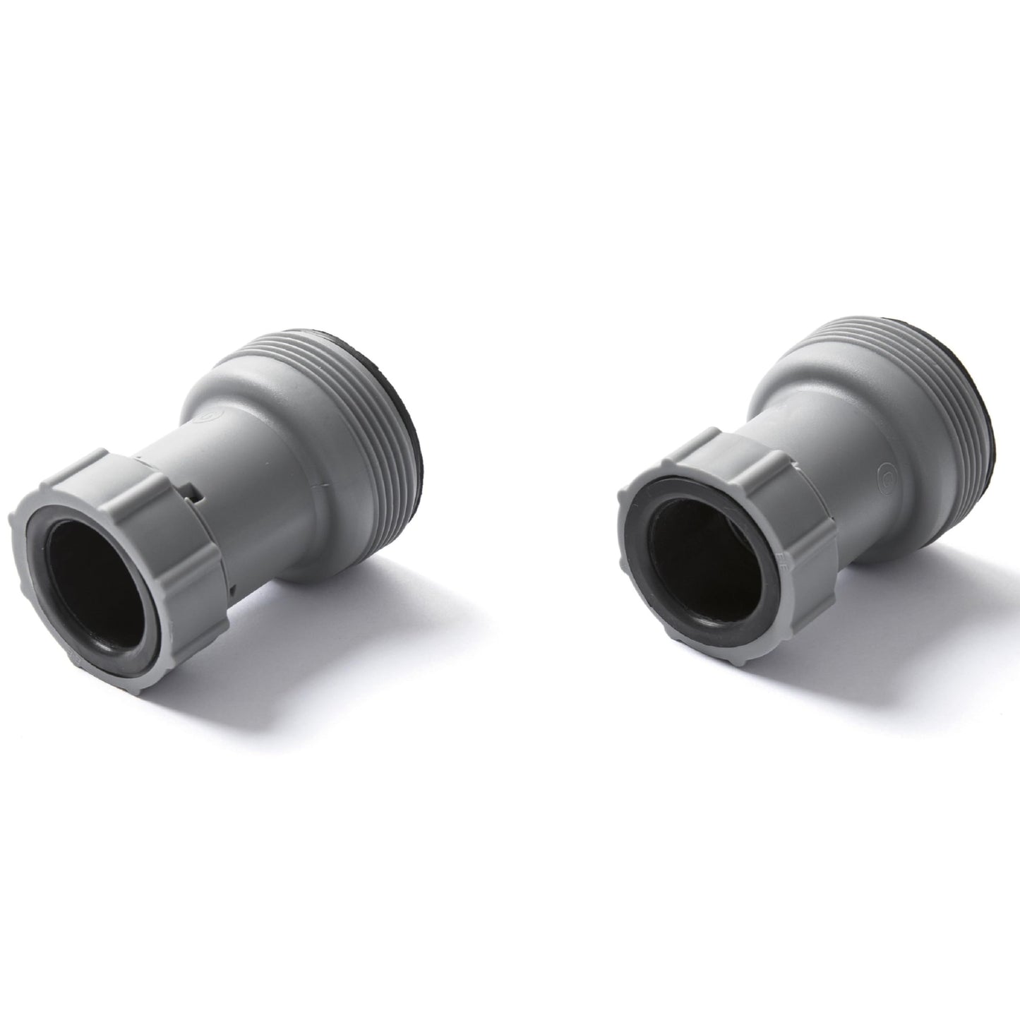 Bestway 58236 Adattatore tubo per piscina fuori terra, Grigio, 2 pezzi