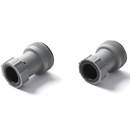 Bestway 58236 Adattatore tubo per piscina fuori terra, Grigio, 2 pezzi
