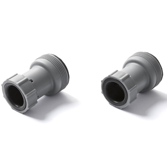 Bestway 58236 Adattatore tubo per piscina fuori terra, Grigio, 2 pezzi