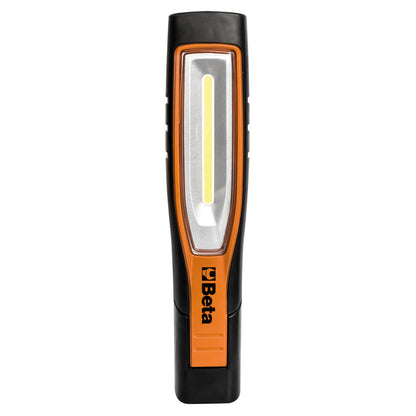BETA 1838S Lampada Snodata Ricaricabile a Led, Portatile, Professionale, per Officina con Rivestimento Antiscivolo in Gomma a Doppia Emissione di Luce, Frontale fino a 700 Lumen
