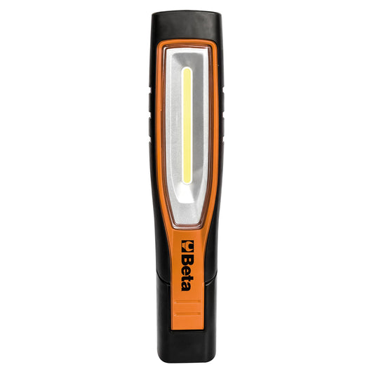 BETA 1838S Lampada Snodata Ricaricabile a Led, Portatile, Professionale, per Officina con Rivestimento Antiscivolo in Gomma a Doppia Emissione di Luce, Frontale fino a 700 Lumen