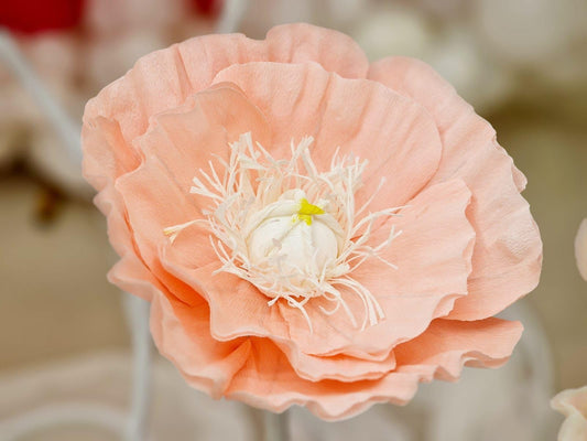 Anemone Gigante in Carta Crespa Ø58cm | Fiori Giganti per Allestimenti Feste Giants Flowers Wedding