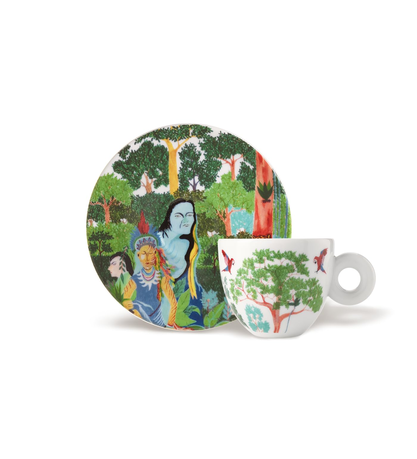 illy 24959 Set da 2 Tazze Da Cappucino Art Collection Biennale 2024 | Decoro B