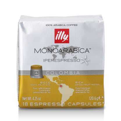 ILLY 6 Pacchi Da 18 capsule Monoarabica Colombia Giallo