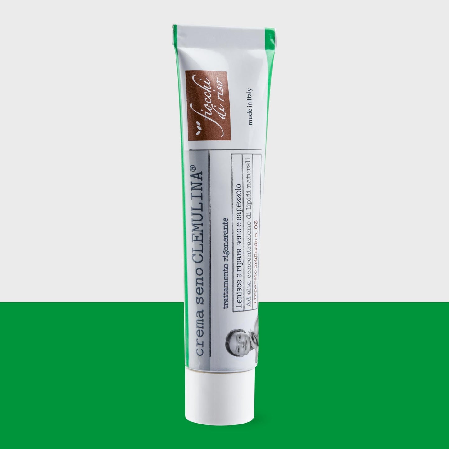 Fiocchi di Riso - Crema seno CLEMULINA - 15ml - ALLATTAMENTO - Lenisce ed elasticizza seno e capezzolo, previene irritazioni e screpolature.