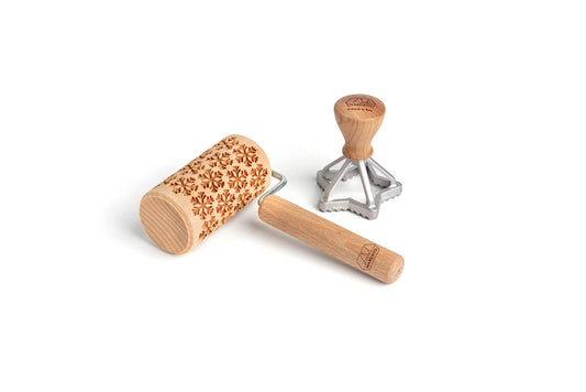 Marcato XPR-PROMO-008-BLU Kit per biscotti, Legno e Alluminio, Blu