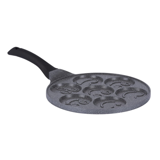 Aeternum, Madame Petravera 3.0, Piastra Pancake Antiaderente, Adatta a Induzione, Diametro 26 cm, Grigio