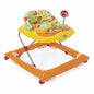 Chicco Girello Circus Bambini, con Pannello Giocattolo, Altezza Regolabile, 8 Freni di Sicurezza, 4 Ruote Girevoli, Pieghevole e Compatto, 6 mesi +, Arancione con Fantasie