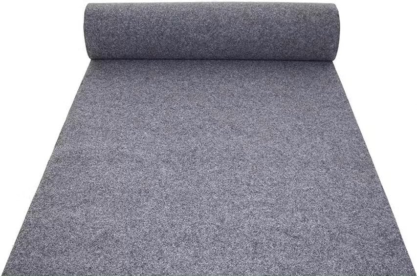 DIVINA HOME Tappeto Moquette Guida passatoia per Interno Esterno Grigia H 1 x 30 mt