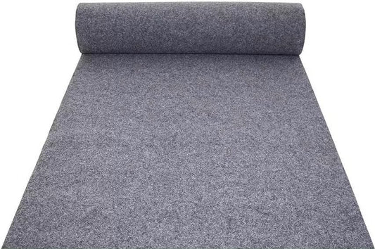 DIVINA HOME Tappeto Moquette Guida passatoia per Interno Esterno Grigia H 1 x 30 mt
