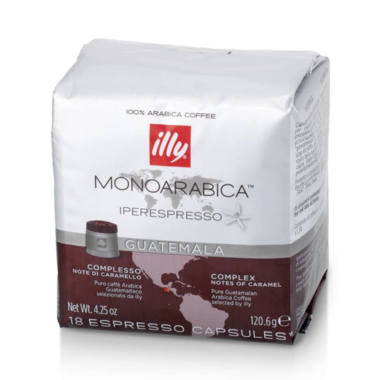 ILLY 6 Pacchi Da 18 Capsule Monoarabica Monorigine Guatemala, Gusto Caramello