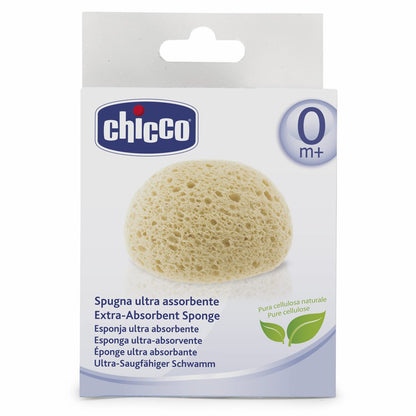 Chicco Spugna Ultra Assorbente, Spugnetta Neonato Bagnetto, Spugna Bambini, 0m+