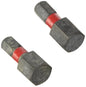 Pontas Onde De Choc Hex 10Mm 25Mm 1Ud