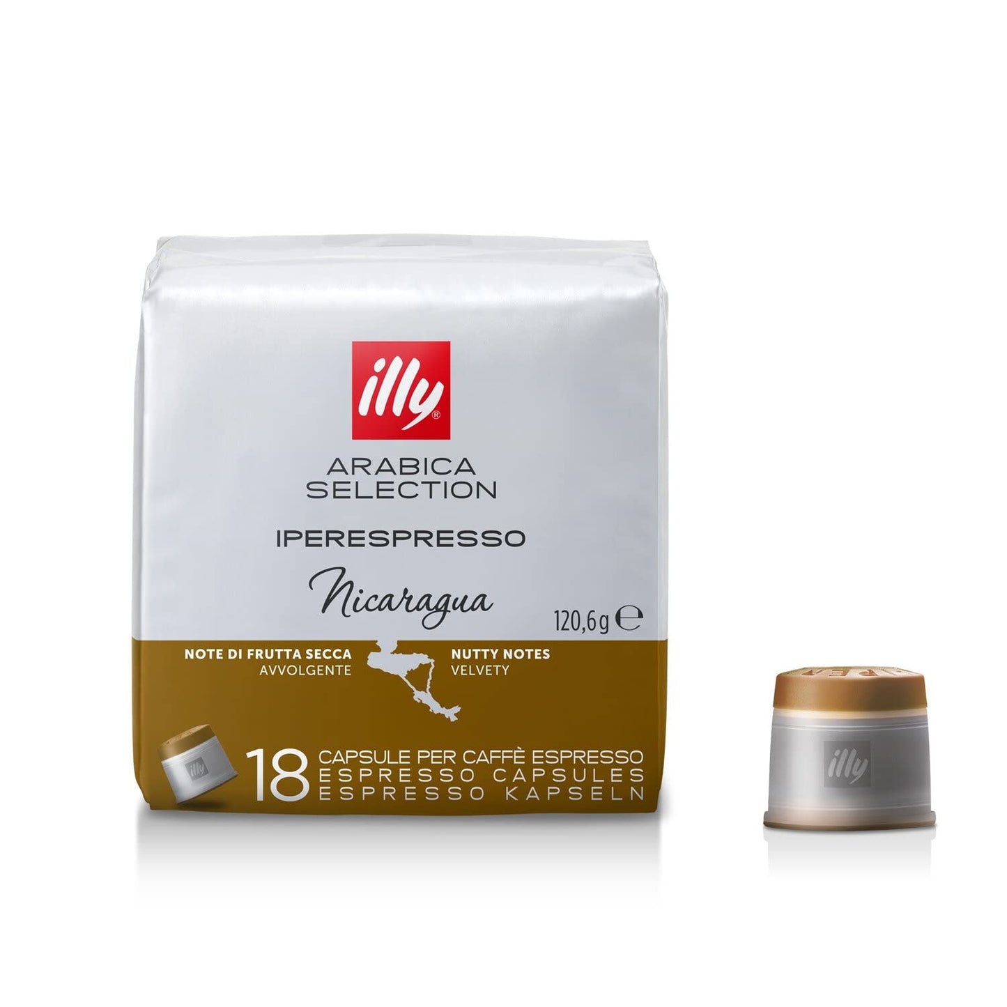 108 Capsule iperespresso ILLY Monoarabica Nicaragua Monorigine | 6 Box da 18 Capsule