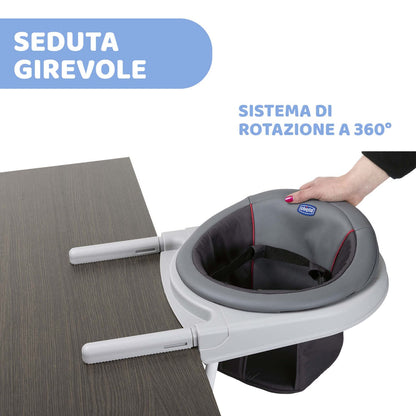 Chicco 360 Table Seat, for Baby Food with Rotation System, Washable, Transportable, 6 Months+