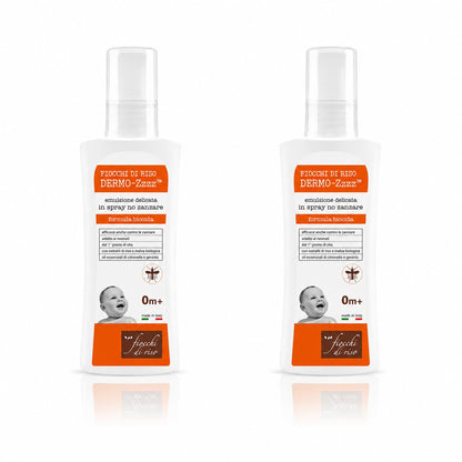 Fiocchi di Riso Spray Repellente Insetti con Citronella, Formula al 95% di Origine Naturale, 100 Ml, Adatto dai 0 Mesi, Uso Esterno