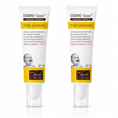 Fiocchi di Riso Dermo-Zzzz Dopo Puntura, Lenitivo Calmante, Aloe Vera e Pantenolo, Allevia il Prurito da Punture di Insetti, 14ml