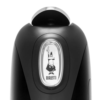 Bialetti Mignon, Macchina Caffè Espresso Incluse 32 Capsule, Funziona esclusivamente con Capsule Bialetti, Nero