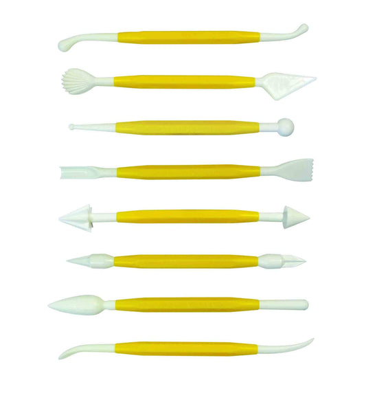 BK123 Set Utensili per Cake Design, Giallo