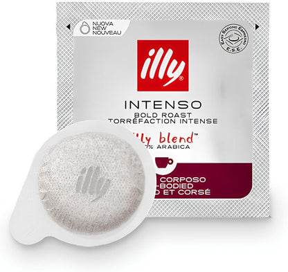 ILLY Selezione di 108 Cialde di caffè | Degustazione di 6 Confezioni da 18 Cialde caffe ESE Monodose, Tostatura Intenso, Forte