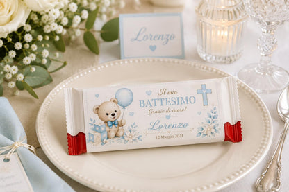 Barretta Cereali Personalizzate Segnaposto, Etichetta su Misura, Battesimi e Lauree, Alta Risoluzione, Artigianale, Compleanni ed Eventi