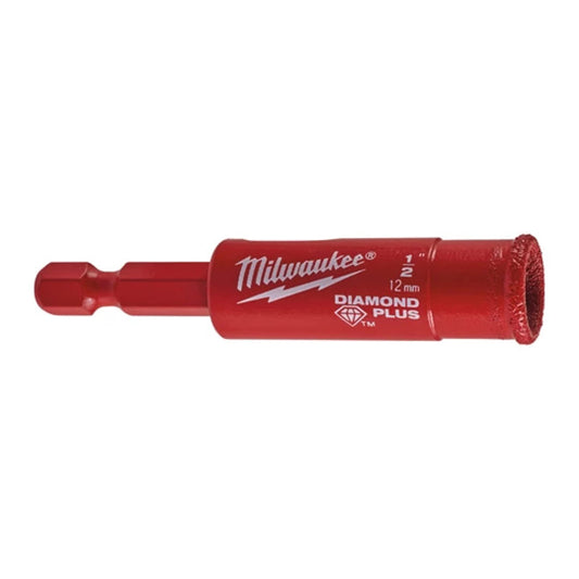 MILWAUKEE Diamond Plus™ Punta MIlwaukee Diamantata 12mm 1/4"Hex., Attacco Esagonale