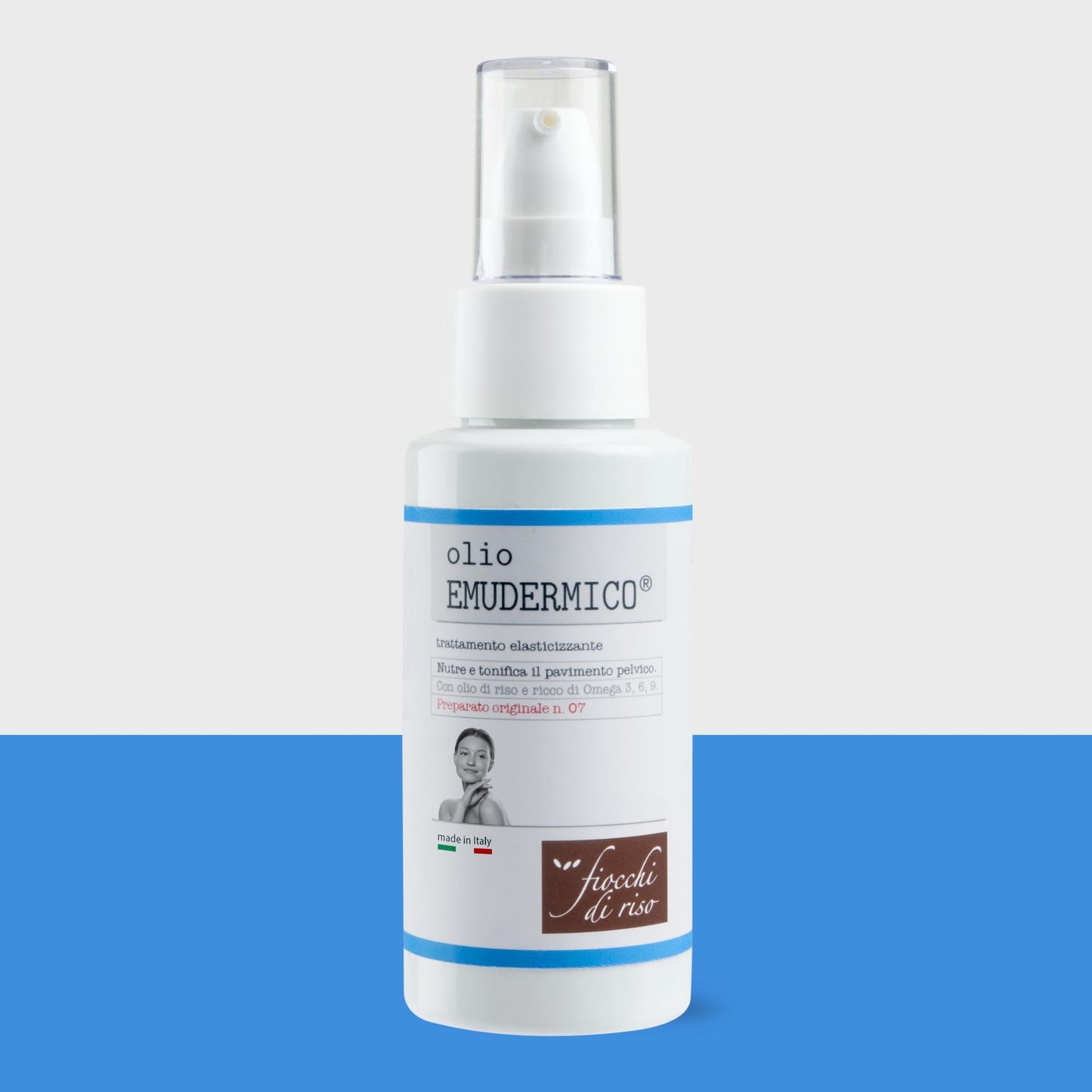 Fiocchi di Riso - Olio EMUDERMICO - 70ml - GRAVIDANZA - Nutre e tonifica la cute per il massaggio del perineo prima e dopo il parto. Pack riciclato