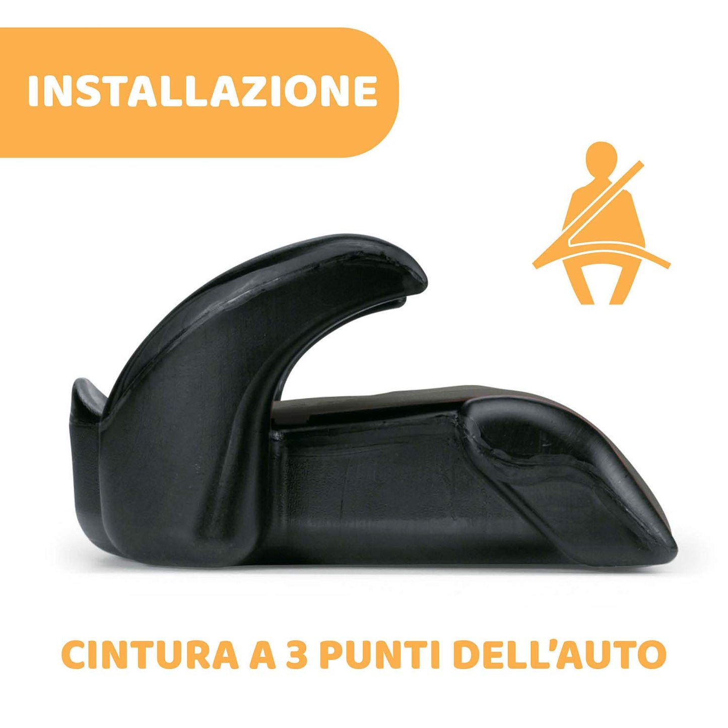 Chicco Quasar Plus Rialzo Auto 15-36 kg Gruppo 2/3, Rialzo Auto Per Bambini, Grigio, 40 x 21 x 45 cm