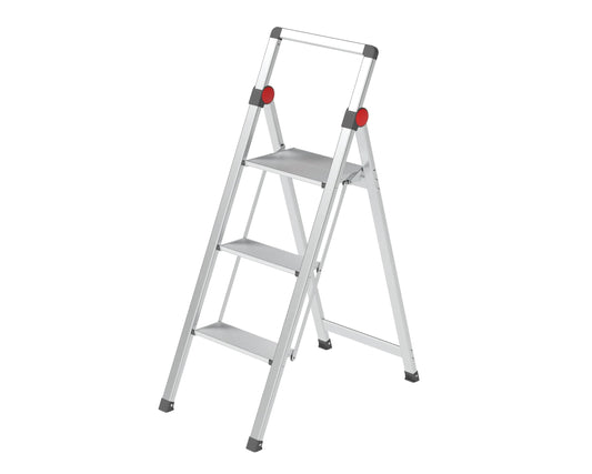 GIERRE BS301 Scala sgabello Gierre Mini Slimstep solo 5 centimetri di Ingombro | Alluminio 3 gradini GLGS 81/08