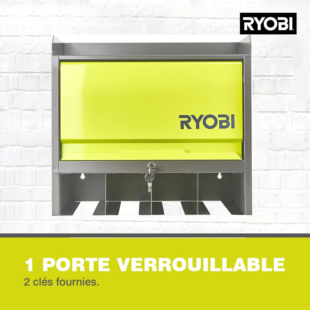 RYOBI RHWS-01 - Wall cabinet with door, yellow, grey, small