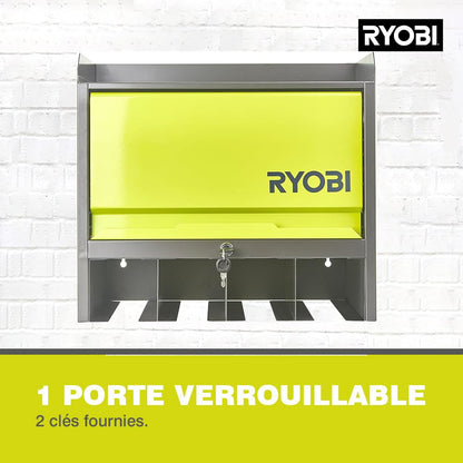 RYOBI RHWS-01 - Wall cabinet with door, yellow, grey, small