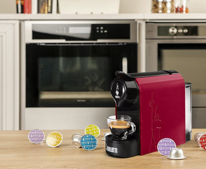 Bialetti Caffè d'Italia, Box 16 Capsule, Roma, Intensità 9, Compatibili con Macchine Bialetti sistema chiuso, 100% Alluminio