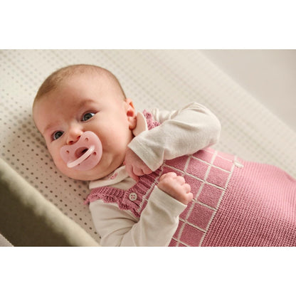 Chicco PhysioForma Ciuccio in Silicone 2-6 Mesi, 2 Pezzi, Set Gommottini 2-6 Mesi, Supportano la Respirazione Fisiologica e Favoriscono il Corretto Sviluppo della Bocca, Rosa