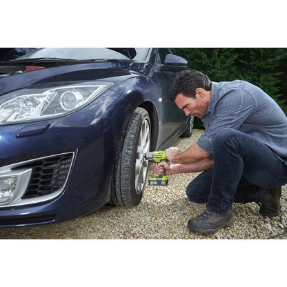 Ryobi Avvitatore ad Impulsi 18 V con 3 velocità, potenza massima di 400 Nm + 1 Batteria al litio da 2 Ah  | 3 Bussole in OMAGGIO