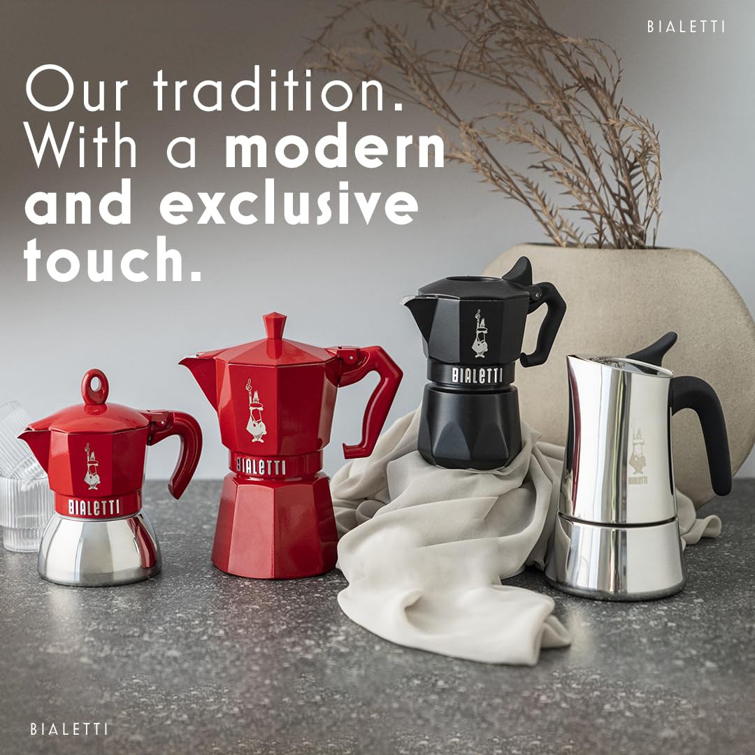 Bialetti Moka Exclusive 3 Tazze Vintage (3 tazze, Silver)