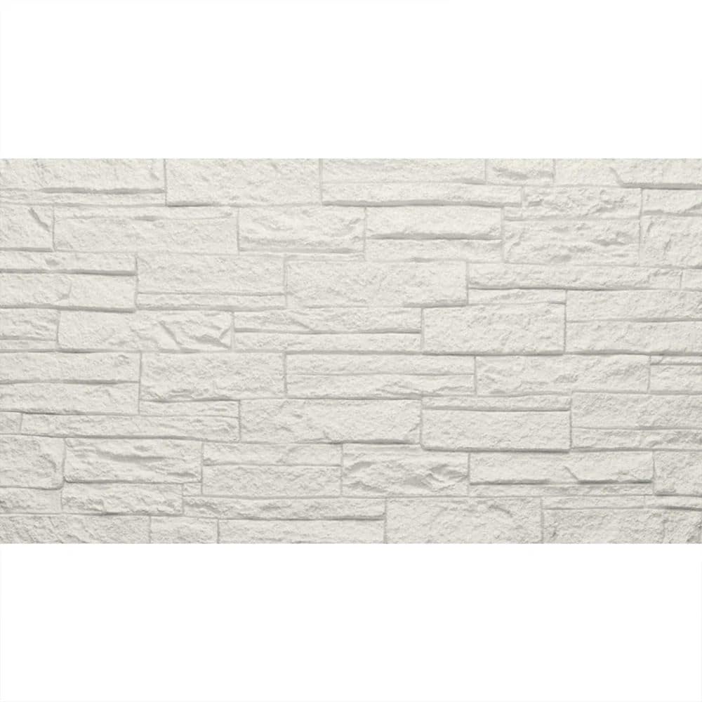 DIVINA HOME, Naturale, Pannello Decorativo 3D Effetto Pietra, PU, Quarzite Bianco, 18 kg, 120 x 60 x 2,5 cm, 8,6 m², Set 12 Pezzi