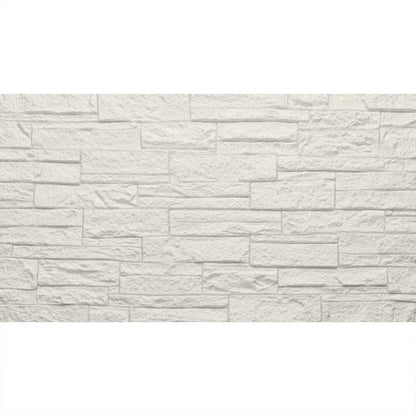 DIVINA HOME, Naturale, Pannello Decorativo 3D Effetto Pietra, PU, Quarzite Bianco, 18 kg, 120 x 60 x 2,5 cm, 8,6 m², Set 12 Pezzi